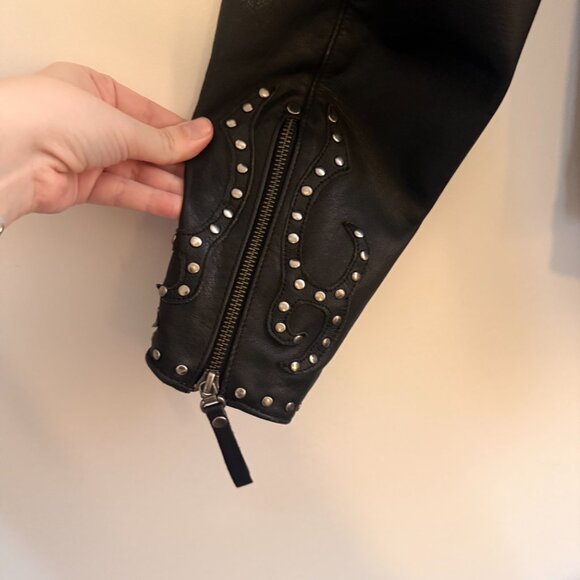 Harley-Davidson Genuine Leather Moto Jacket | Studded Detail | Women’s XL - Picture 6 of 12